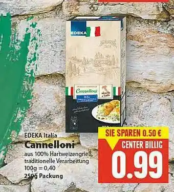 E-Center Edeka Italia Cannelloni Angebot