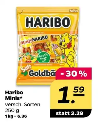 NETTO Haribo Minis*  250 g Angebot