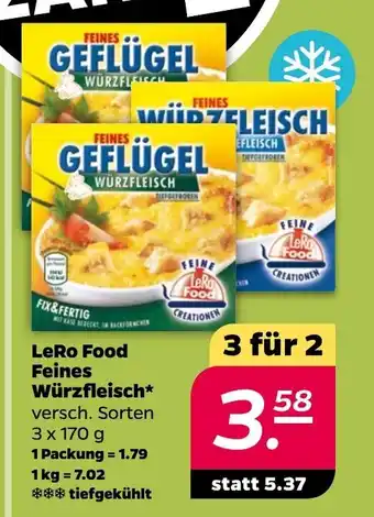 NETTO LeRo Food Feines Würzfleisch* 3 für 2 Angebot