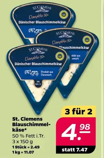 NETTO St. Clemens Blauschimmel- käse* 3 für 2 Angebot