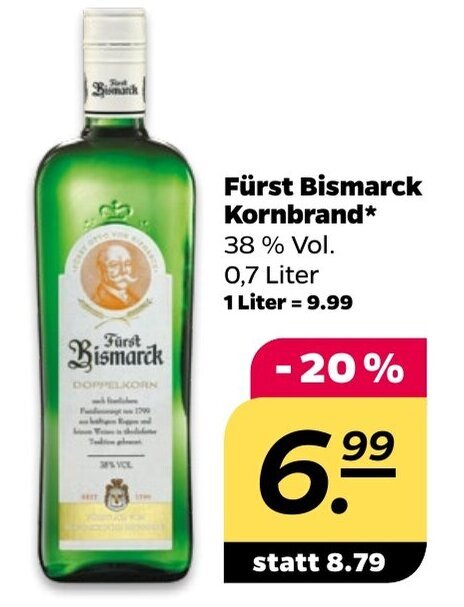 NETTO Fürst Bismarck Kornbrand* Angebot
