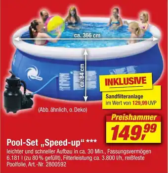 toom Baumarkt Pool-Set ,,Speed-up"*** Angebot