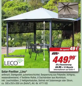 toom Baumarkt Solar-Pavillon ,,Lina“ Angebot