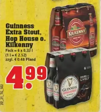 trinkgut Guiness Extra Stout, Hop House o. Kilkenny 6x0,33L Angebot