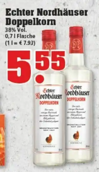 trinkgut Echter Nordhäuser Doppelkorn 0,7L Angebot