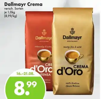 Trink und Spare Dallmayr Crema 1kg Angebot