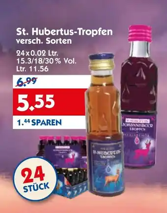 Hol'ab Getränkemarkt St. Hubertus Tropfen 24x0,02L Angebot