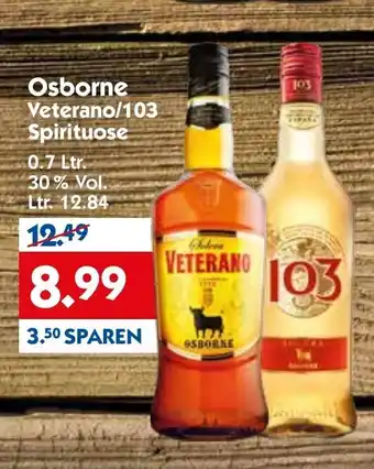 Hol'ab Getränkemarkt Osborne Veterano oder 103 Spirituose 0,7L Angebot