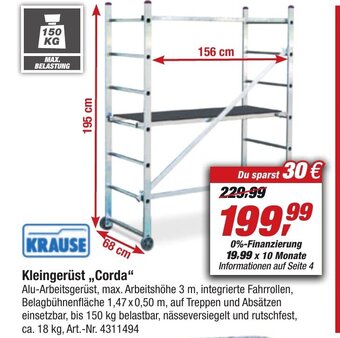 toom Baumarkt KRAUSE Kleingerüst ,,Corda" Angebot
