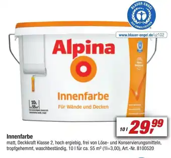 toom Baumarkt Innenfarbe 10 l Angebot