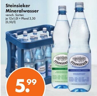 Trink und Spare Steinsieker Mineralwasser 12x1L Angebot