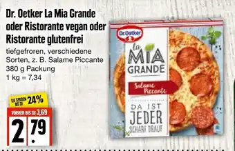 Edeka Frischemarkt Dr. Oetker La Mia Grande oder Ristorante vegan oder Ristorante glutenfrei 380g Angebot