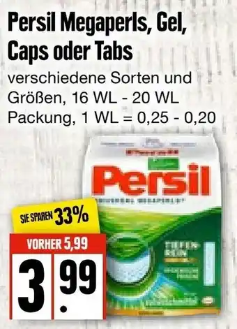 Edeka Frischemarkt Persil Megaperls, Gel, Caps oder Tabs Angebot