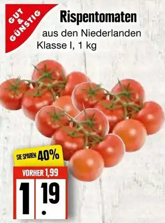 Edeka Frischemarkt Gut & Günstig Rispentomaten 1kg Angebot