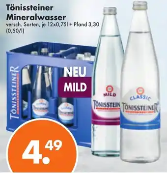 Trink und Spare Tönissteiner Mineralwasser 12x0,75L Angebot