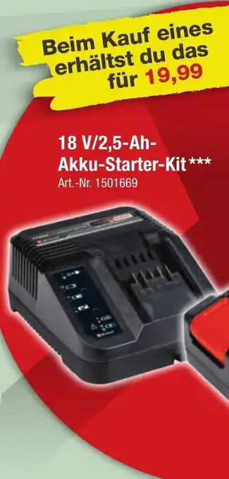 toom Baumarkt 18 V/2,5-Ah-Akku-Starter-Kit *** Angebot