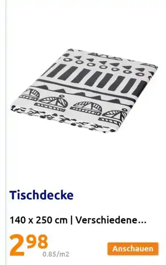 Action Tischdecke 140 x 250 cm Angebot