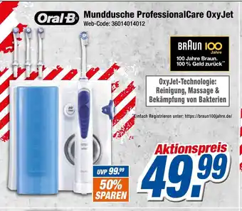 Expert Klein Oral B Munddusche ProfessionalCare OxyJet Angebot