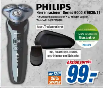 Expert Klein Philips Herrenrasierer Series 6000 S 6630/11 Angebot