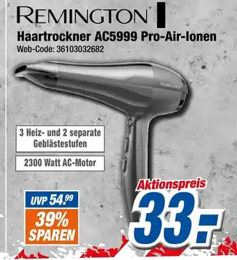 Expert Klein Remington Haartrockner AC5999 Pro Air Ionen Angebot