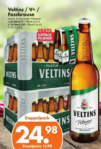 Trink und Spare Veltins / V+ / Fassbrause Angebot