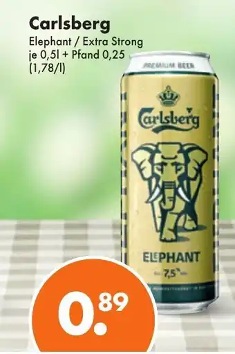 Trink und Spare Carlsberg Elephant / Extra Strong je 0,5 l Angebot