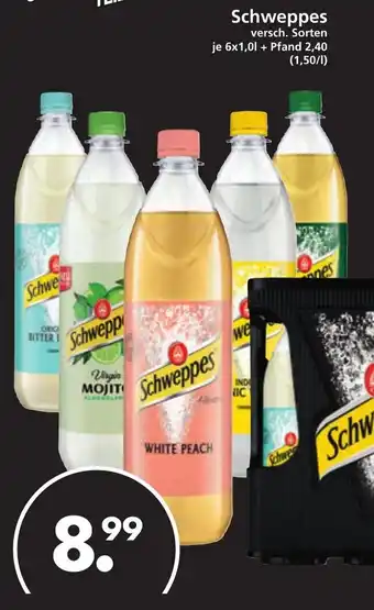 Trink und Spare Schweppes 6 x 1,0 l Angebot