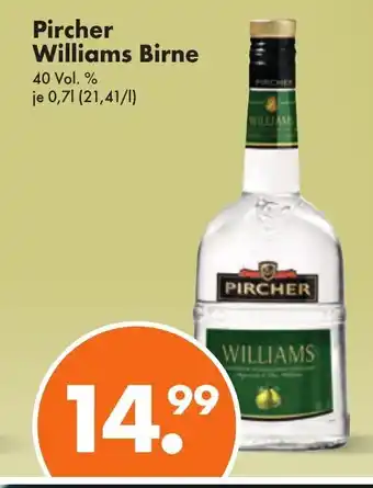 Trink und Spare Pircher Williams Birne 0,7 l Angebot