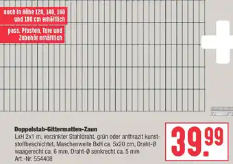 BayWa Doppelstab Gittermatten Zaun Angebot