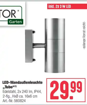 BayWa LED Wandaußenleuchte Tubo Angebot