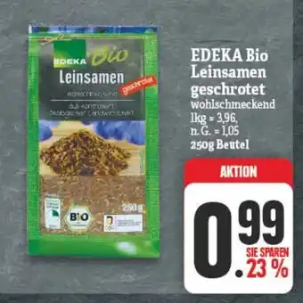 NP Discount EDEKA Bio Leinsamen geschrotet 250g Beutel Angebot