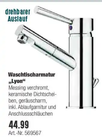 BayWa Waschtischarmatur Lyon Angebot