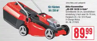 BayWa Einhell Akku Rasenmäher  GE-CM 18/30 Li Solo Angebot