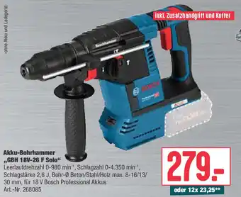 BayWa Bosch Akku Bohrhammer GBH 18V-26 F Solo Angebot