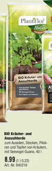 BayWa Bio Kräuter und Anzuchterde Angebot