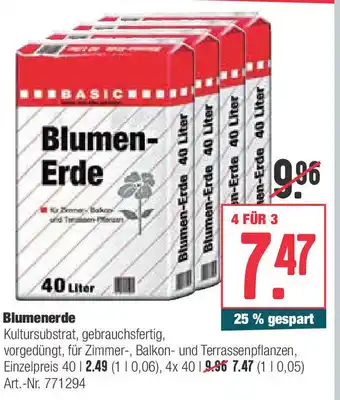 BayWa Blumenerde 40L Angebot