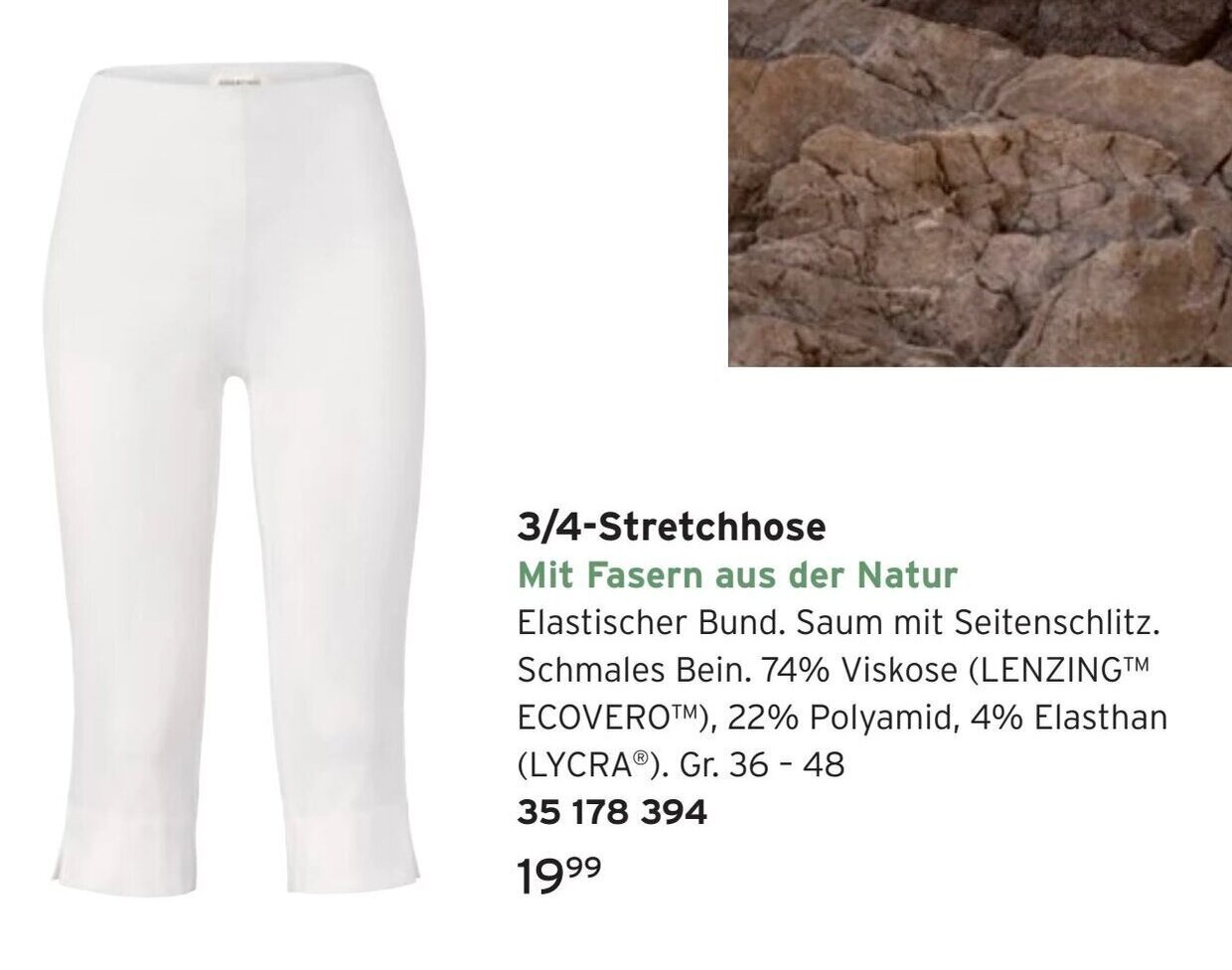Tchibo 3/4-Stretchhose Gr. 36 - 48 Angebot