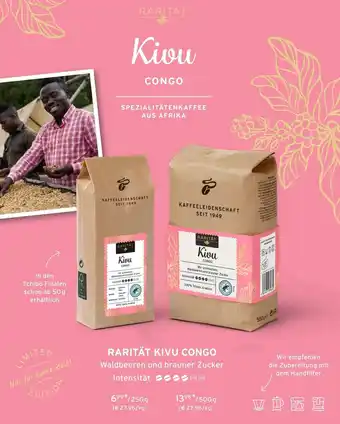 Tchibo Tchibo RARITÄT Kiou Congo SPEZIALITÄTENKAFFEE AUS AFRIKA 250g Angebot