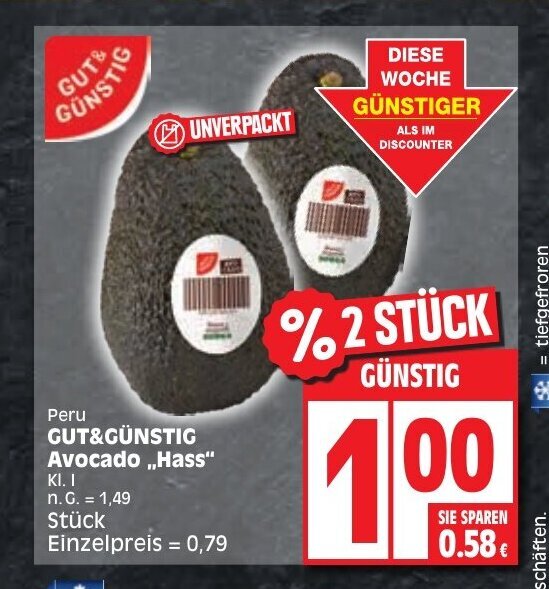 Edeka Avocado ,,Hass" Angebot
