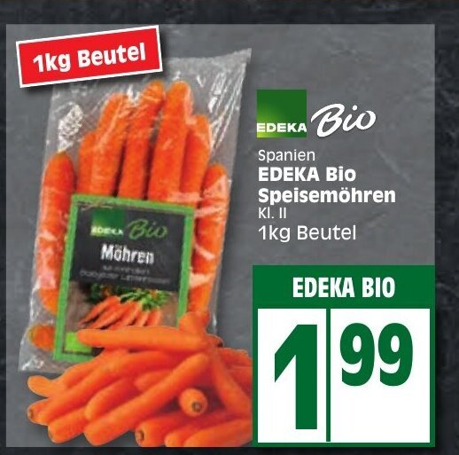 Edeka EDEKA Bio Speisemöhren 1kg Beutel Angebot