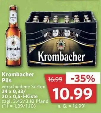 Combi Krombacher Pils 24 x 0,33/20 x 0,5 l Kiste Angebot