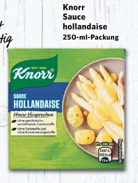 Knorr Sauce hollandaise 250mlPackung Angebot bei Combi