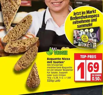 Edeka Baguette Nizza mit Saaten* 320g Angebot