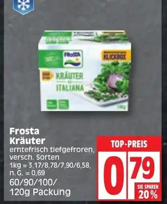 Edeka Frosta Kräuter 60/90/100/ 120g Packung Angebot