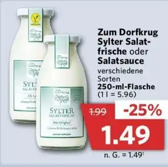 Combi Zum Dorfkrug Sylter Salat- frische oder Salatsauce 250-ml-Flasche Angebot