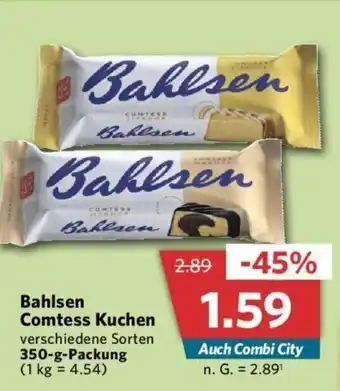 Combi Bahlsen Comtess Kuchen 350-g-Packung Angebot