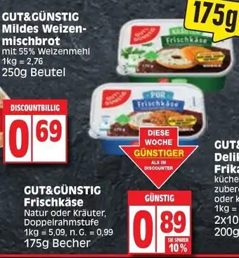 Edeka Frischkäse 175g Angebot