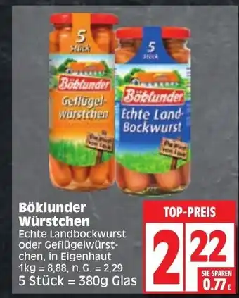 Edeka Böklunder Würstchen 380g Angebot