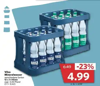 Combi Vilsa Mineralwasser 12 x 1-l-Kiste Angebot