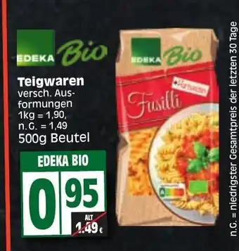 Edeka EDEKA Bio Teigwaren 500g Angebot